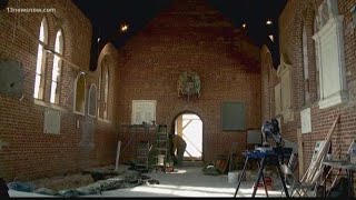 Archaeologists discover old church tower in Jamestown