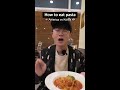 how to eat pasta in korea