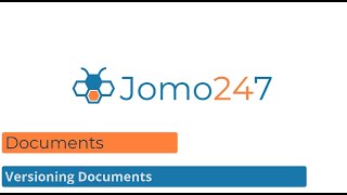 Jomo247 Tutorials: Versioning Documents