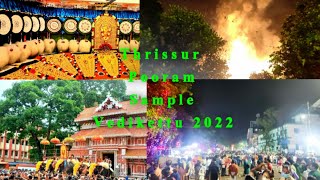 Thrissur Pooram Aana Chamayam \u0026 Sample Vedikettu 2022