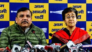 LIVE | Delhi CM Atishi and MP Sanjay Singh Addressing an Important Press Conference