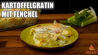 Kartoffelgratin mit Fenchel