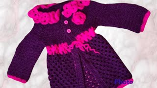 abrigo para bebe a crochet