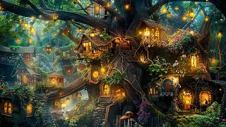 Enchanted Tree House House🌱🦋 Magical Forest Music ✫ Help You Relaxation, Studying, Working