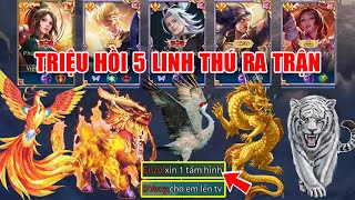 [Gcaothu] Chính thức triệu hồi 5 Linh Thú ra trận cùng bảo vệ Trái Đất - Cái kết sẽ ra sao đây