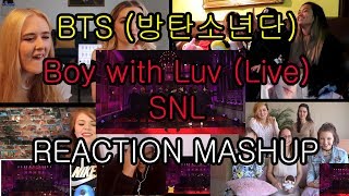 BTS (방탄소년단) - Boy with Luv (Live) - SNL Reaction Mashup
