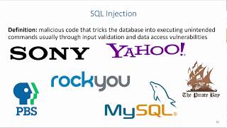 Data Protection: Database Security and SQL Injections (Old)