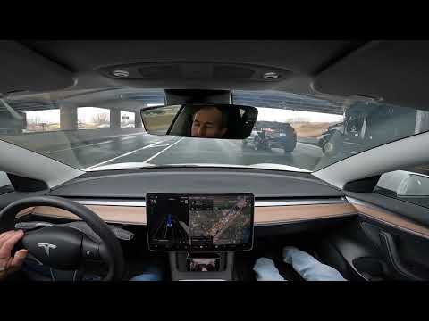 Tesla FSD ( Supervised ) V12.3.3 Drive & First Time Using Self Park ...