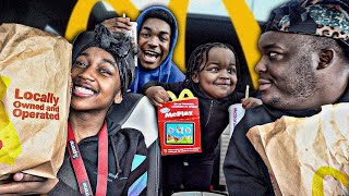 I Asked My Little Sister Boyfriend About Fighting My Brother | Mcdonalds Mukbang