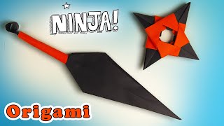 Как сделать КУНАЙ из бумаги а4 своими руками. Оригами оружие из бумаги | How to make kunai knife