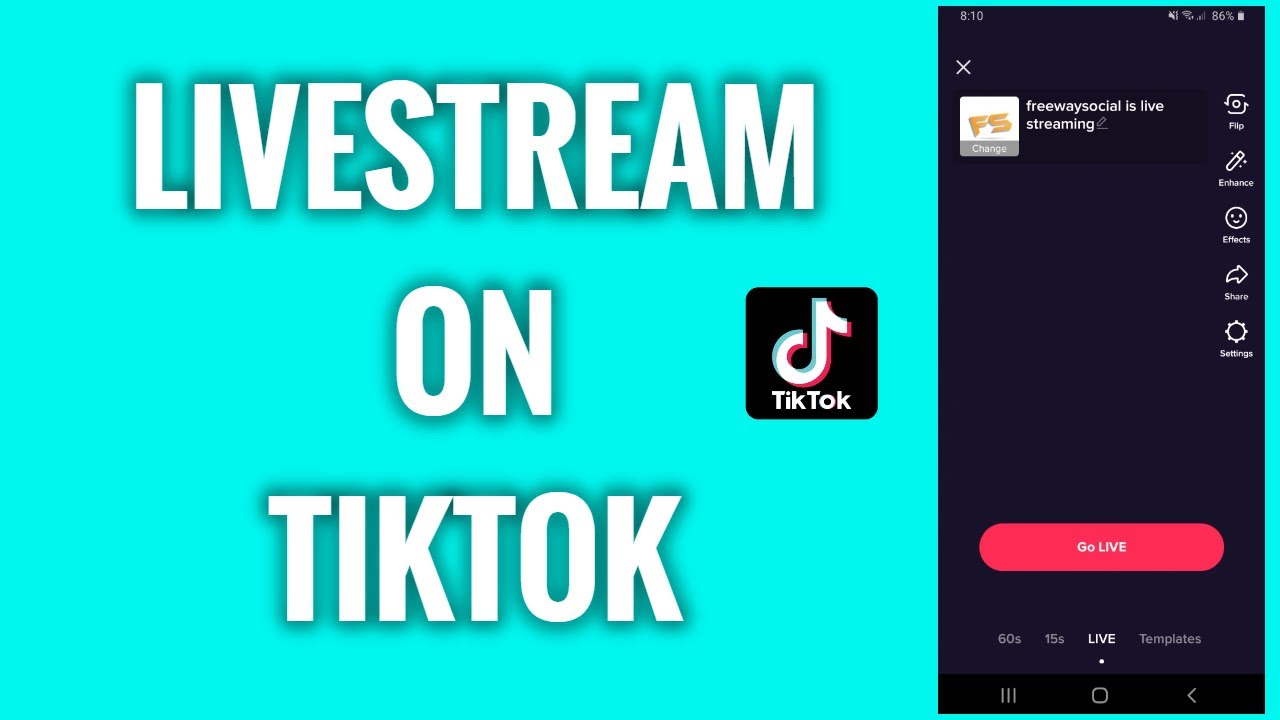 How To Livestream On TikTok - YouTube