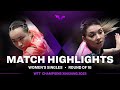 Bernadette Szocs vs Mima Ito | WS R16 | WTT Champions Xinxiang 2023