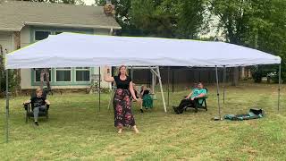 Cobizi 10 for x 30 ft pop up canopy review and demo by Sara