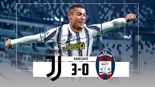 JUVENTUS 3-0 CROTONE | Ronaldo header goals highlights.