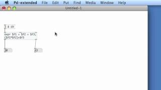 PURE DATA: 10 The Expression Object [expr ]