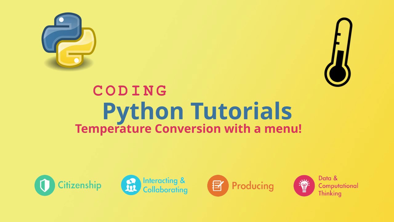 8 - Python Programming - Temperature Conversion With A Menu - YouTube