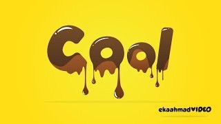 Melted Chocolate Text with Illustrator