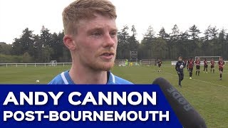 Andy Cannon post-AFC Bournemouth U21s