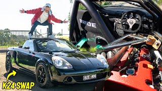 Honda K24 Swap Toyota MR2: TRACK MONSTER - When K-Swap Civic Meets S2000?!