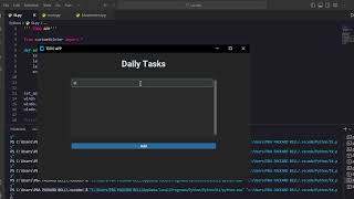 Simple TODO APP ---- With Python customtkinter - GUI app