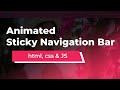 Sticky Navigation Bar On Scroll Using Vanilla Javascript | Fixed Navbar on Scroll