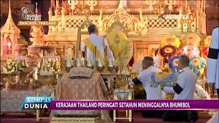 Setahun Raja Thailand Wafat, Biksu Dibagikan Pakaian