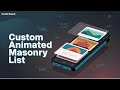 Build a Custom Animated Masonry List in React Native | FlatList + ScrollView Tutorial