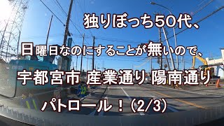 独りぼっち５０代、日曜日なのにすることが無いので、宇都宮市 産業通り 陽南通り パトロール！？（2/3）