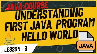 Basic Structure of a Java Program, Understanding our First Java Hello World Program || #java |svtech