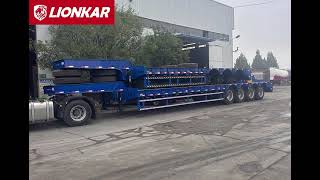 The widened low flat semi-trailer has been completed and will soon be sent to Nigeria#semitrailer