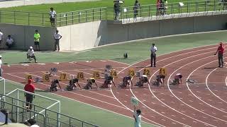 2024.07.21 県中学大会 男子2年 100ｍ 予選7組