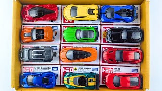 【トミカ】はたらくくるま ミニカーを箱に楽しく収納するよ☆ Enjoy storing Tomica minicars in each boxes.