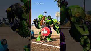 Robot Hulk And Iron Man Fight With Big Frog😱 #shorts