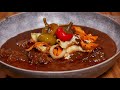 traditional beef stew on black beer brewer s stew