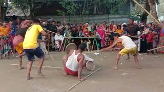 গ্রাম বাংলার ঐতিহ্য  লাঠি বাড়ি খেলা