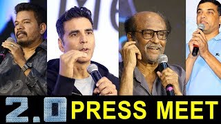 2.0 Movie Press Meet | Rajinikanth | Akshay Kumar | AR Rahman | 2 Point 0