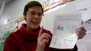 Letter 'A' Interactive notebook