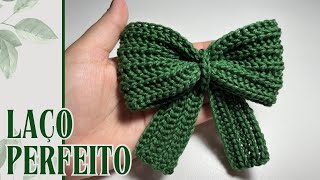 Laço de crochê PERFEITO - aula ótima para iniciantes #crochet #croche