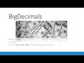Using BigDecimals in Java (3.1)