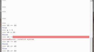 Python Tutorial 4 - Booleans and Logic Tests