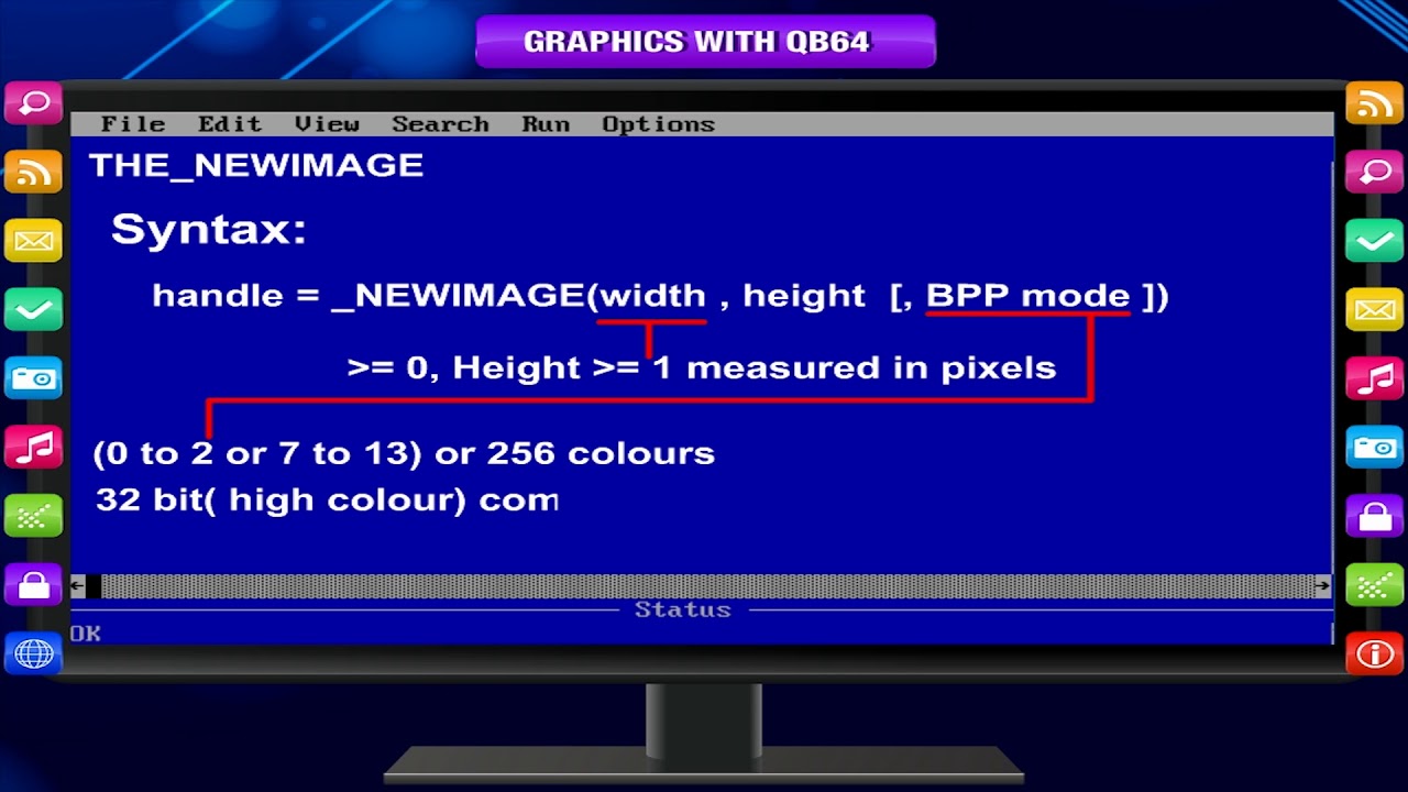 Graphics With Qb64 Class 7 Youtube
