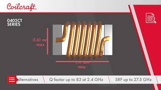 0402CT Low Profile Chip Inductors | Coilcraft