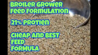 14-28 DAYS BROILER FEED || GROWER FEED || FORMULA 2 || 21% PROTIEN || CHEAP AND BEST FORMULA || F\u0026F