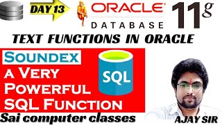 Oracle में Soundex का use करना सीखें !! How to Use  soundex in Oracle Database  2024