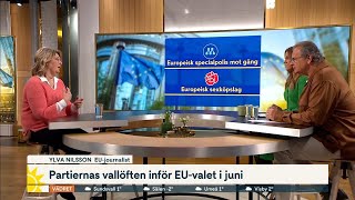 Partiernas vallöften inför EU-valet i juni | Nyhetsmorgon | TV4 & TV4 Play