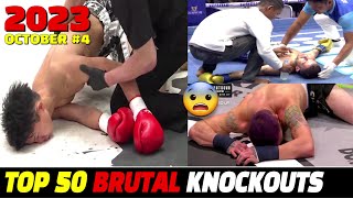 MUAY THAI & MMA, BOXING 50 Knockouts | OCTOBER 2023 Part.4