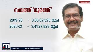 ഡൽഹിയിൽ കേരളത്തിന്റെ പ്രത്യേക പ്രതിനിധിയായ  എ.സമ്പത്തിന് വേണ്ടി ചെലവാക്കിയത് 7.26 കോടി രൂപ