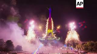 Paris marks Bastille day with firework display