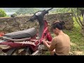 genius girl fully restoration old shibaura sd2200 motorcycle restoring 2 stroke petrol chain saw