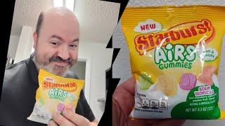 Trying the Starburst AIRS Gummies tropical flavor.